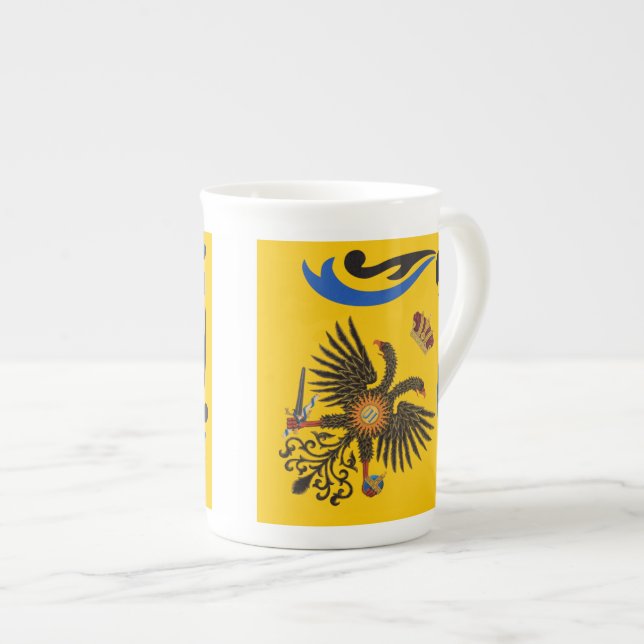 Nobile Contrada dell'Aquila Palio di Siena (Eagle) Benporslin Mugg (Framsida höger)