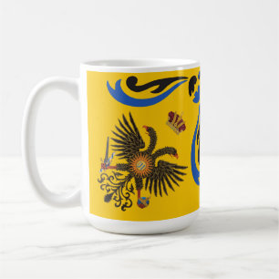 Nobile Contrada dell'Aquila Palio di Siena (Eagle) Kaffemugg