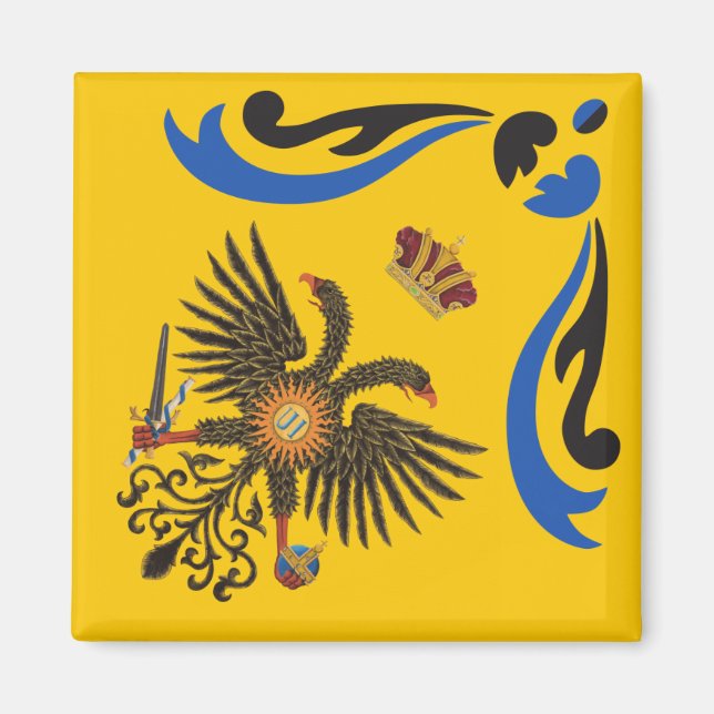 Nobile Contrada dell'Aquila Palio di Siena (Eagle) Magnet (Framsidan)