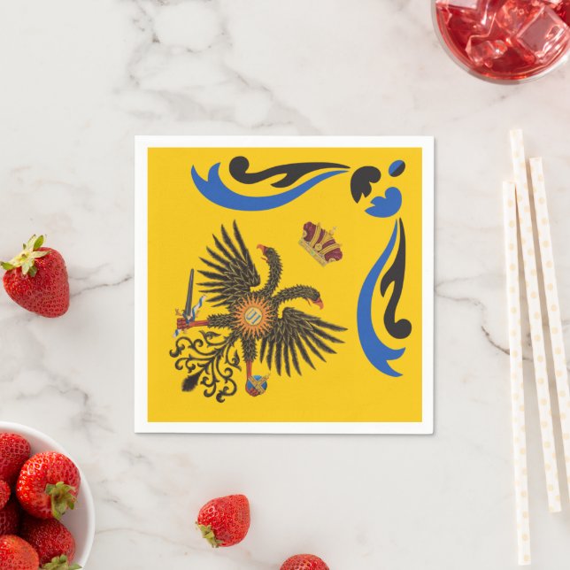 Nobile Contrada dell'Aquila Palio di Siena (Eagle) Pappersservett (Insitu)