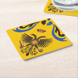 Nobile Contrada dell'Aquila Palio di Siena (Eagle) Underlägg Papper Kvadrat