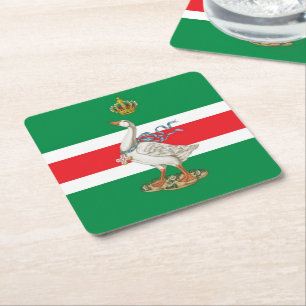 Nobile Contrada dell'Oca (Goose) Palio Underlägg Papper Kvadrat
