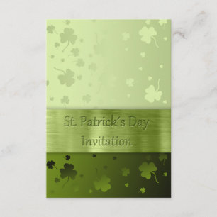 Nobla Sts Patrick dagShamrocks - inbjudan