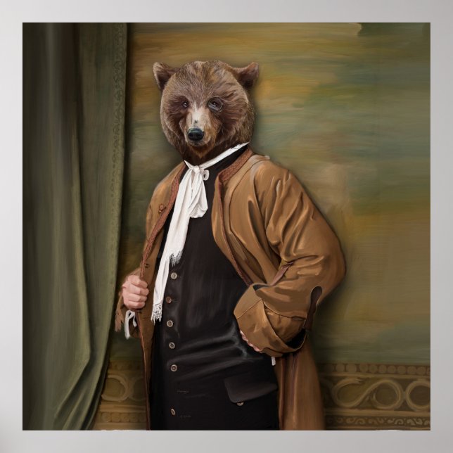 Noble Beasts - Dandy Bear Poster (Framsidan)