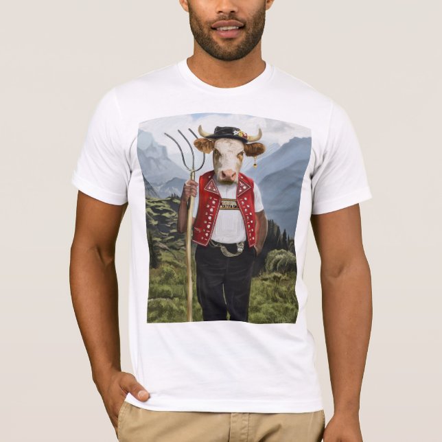 Noble Beasts - Dandy Cow T Shirt (Framsida)