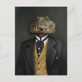 Noble Beasts - Dandy Crocodile Vykort