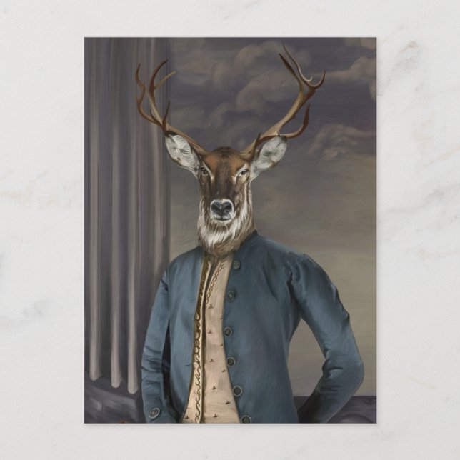Noble Beasts - Dandy Deer  Vykort (Framsida)