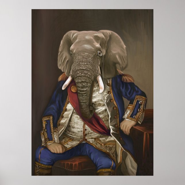 Noble Beasts - Dandy Elephant Poster (Framsidan)