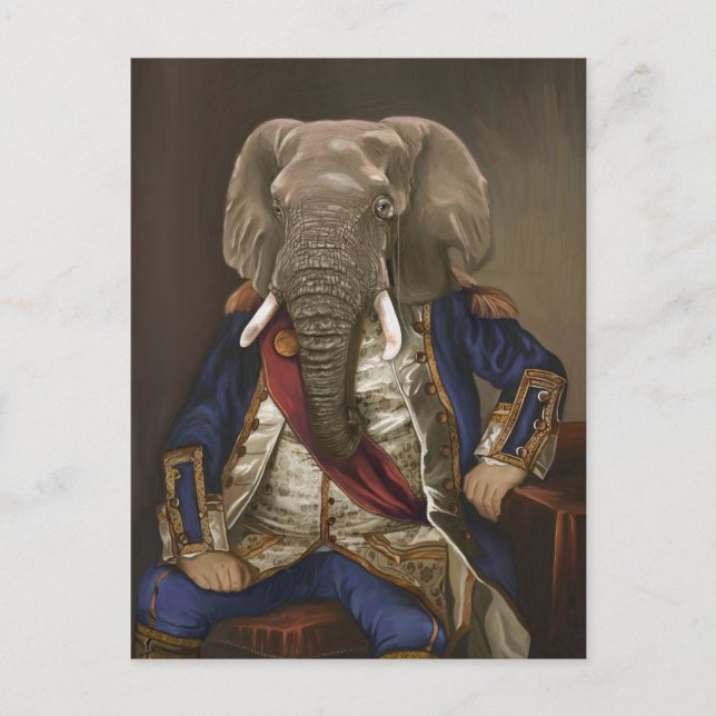Noble Beasts - Dandy Elephant Poster Vykort (Framsida)