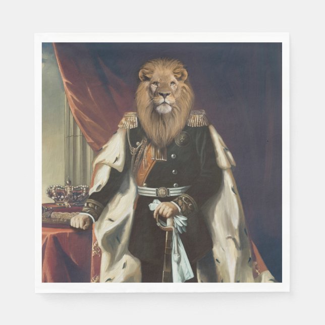 Noble Beasts - Dandy Lion Pappersservett (Framsidan)