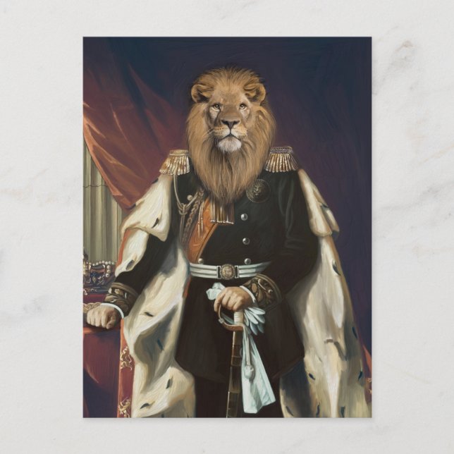Noble Beasts - Dandy Lion  Vykort (Framsida)