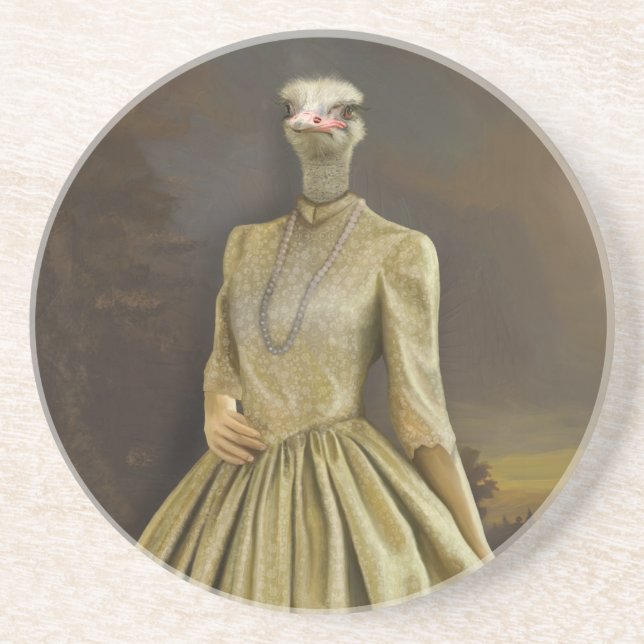 Noble Beasts - Dandy Ostrich  Underlägg (Framsidan)