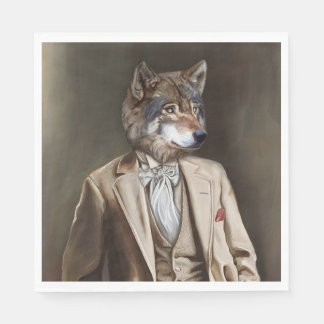 Noble Beasts - Dandy Wolf Pappersservett