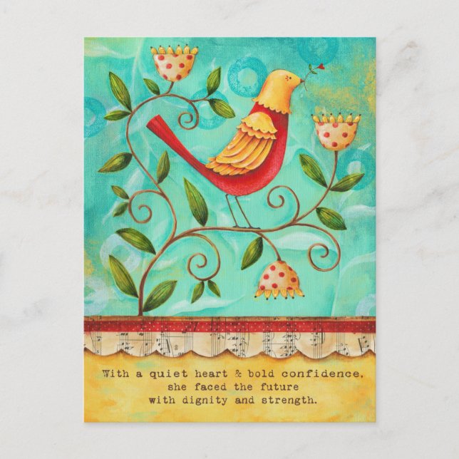 Noble Bird-vycard Vykort (Framsida)