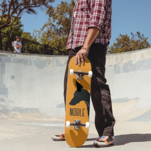 Noble Black Doberman Mini Skateboard Bräda 18,5 Cm