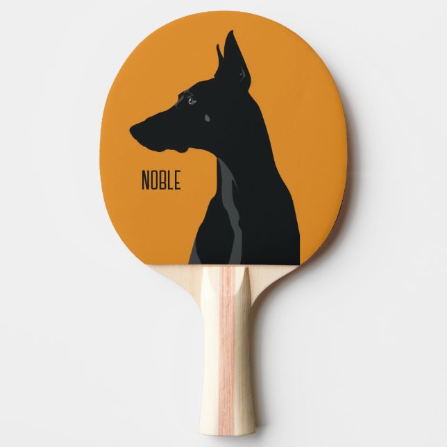 Noble Black Doberman Pingisracket (Framsidan)