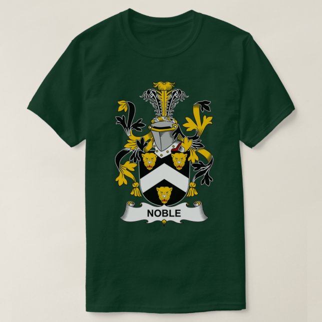 Noble Coat of Arms Family Crest  T Shirt (Design framsida)