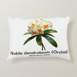 Noble dendrobium orchid accentbeläggning prydnadskudde