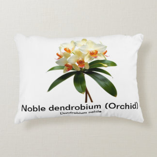 Noble dendrobium orchid accentbeläggning prydnadskudde