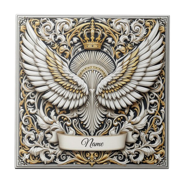 Noble Eagle Insignia Kakelplatta (Framsidan)