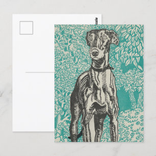 Noble Greyhound Design: Greyhound (1912) Vykort