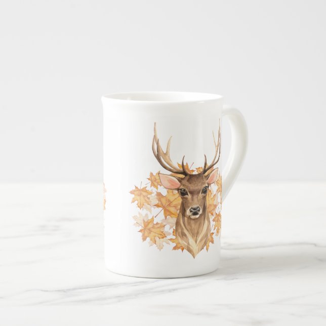 Noble hjort. Höst Benporslin Mugg (Framsida höger)