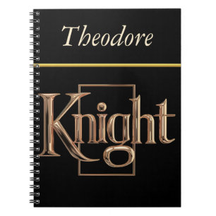 Noble Knight lyxurious Emblem Anteckningsbok