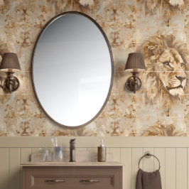 Noble Lejon - Beige, Guld, vit - traditionell