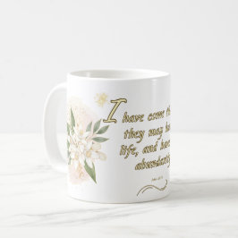 Noble Life Mug: 'John 10:10 Kaffemugg