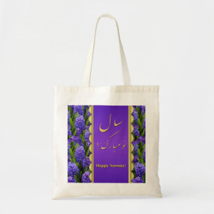 Noble Lycklig Noroz Hyacinths - Budget Tote Tygkasse