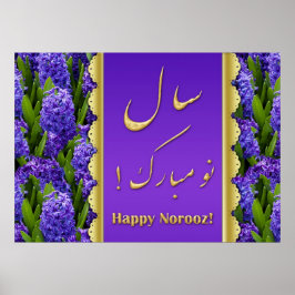 Noble Lycklig Noroz Hyacinths - Poster