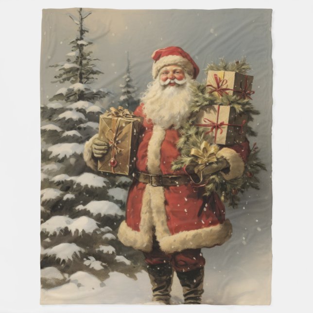 Noble Nostalgia Elegant jul Blanket Fleecefilt (Framsidan)