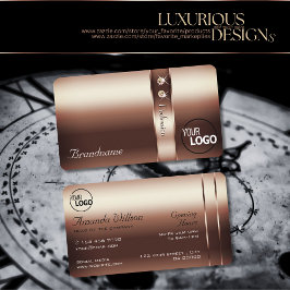 Noble Ro Guld Decor Shimmery Diamonds lägger till  Visitkort