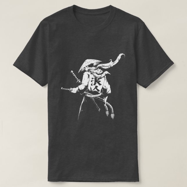 Noble Samurai Warrior T Shirt (Design framsida)