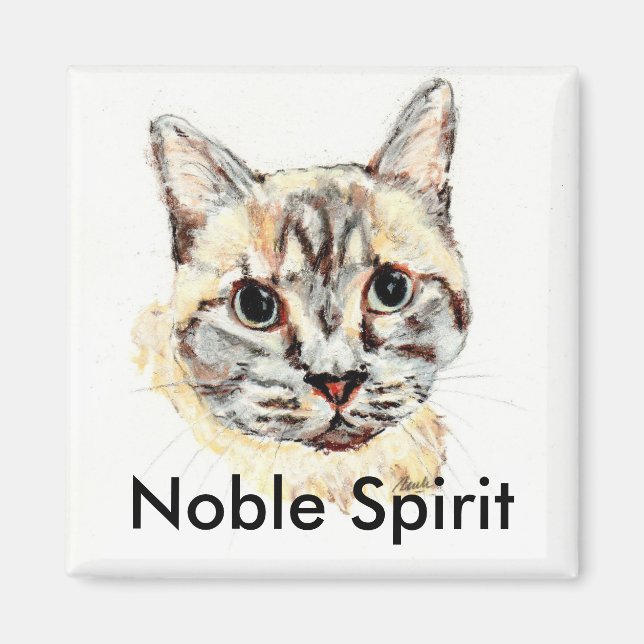 Noble Spirit cat magnet (Framsidan)