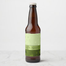 Noble St. Patricks Day Shamrocks Beer Flaska-etike