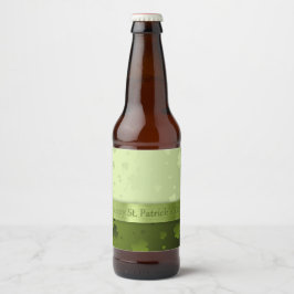 Noble St. Patricks Day Shamrocks Beer Flaska-etike Ölflaska Etikett