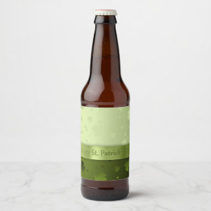 Noble St. Patricks Day Shamrocks Beer Flaska-etike Ölflaska Etikett