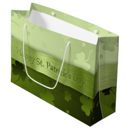 Noble St. Patrick's Day Shamrocks Large Gift Bag