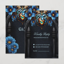 Noble steampunk hjärta OSA kort