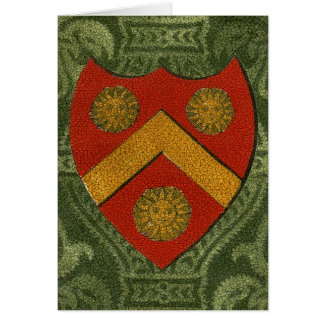 Noble Vapensköld V Hälsningskort (Framsidan)