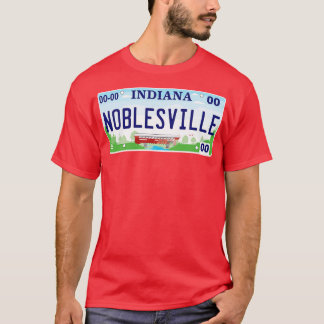 Noblesville Indiana License Plate T Shirt