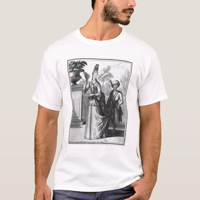 Noblewomans klänning, sent 17th århundrade t shirt (Framsida)