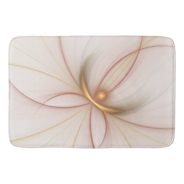 Nobly Copper And Gold Abstract Modern Fractal Art Badrumsmatta (Framsidan)