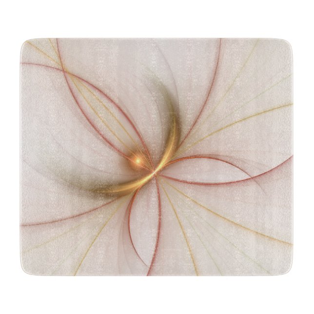 Nobly Copper and Guld Abstrakt Modern Fractal Art (Framsidan)
