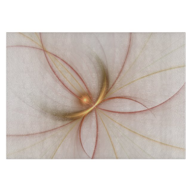 Nobly Copper and Guld Abstrakt Modern Fractal Art (Framsidan)