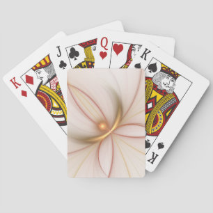 Nobly Copper and Guld Abstrakt Modern Fractal Art Casinokort
