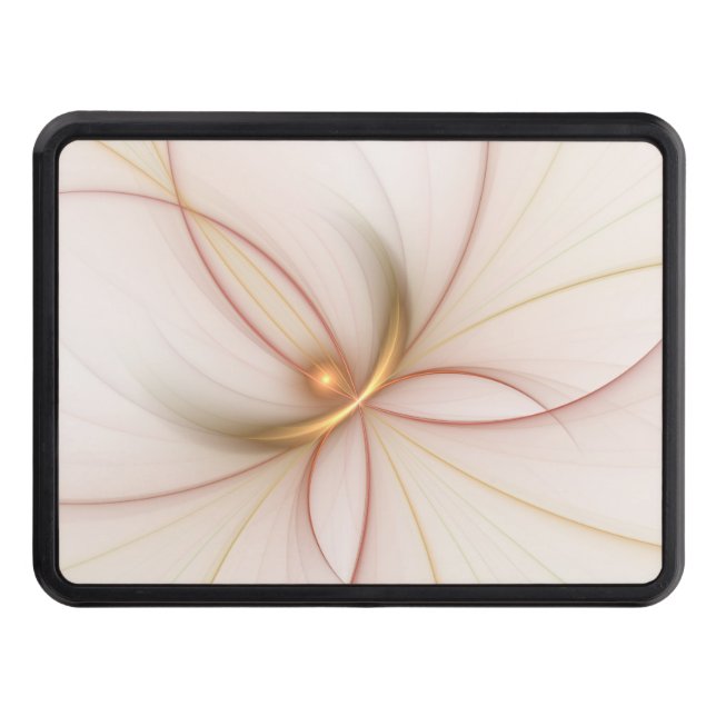 Nobly Copper and Guld Abstrakt Modern Fractal Art Dragkroksskydd (Framsidan)