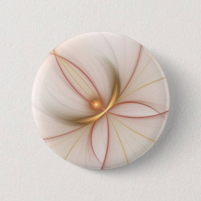 Nobly Copper and Guld Abstrakt Modern Fractal Art Knapp (Framsida)