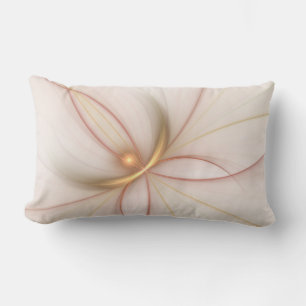 Nobly Copper and Guld Abstrakt Modern Fractal Art Lumbarkudde